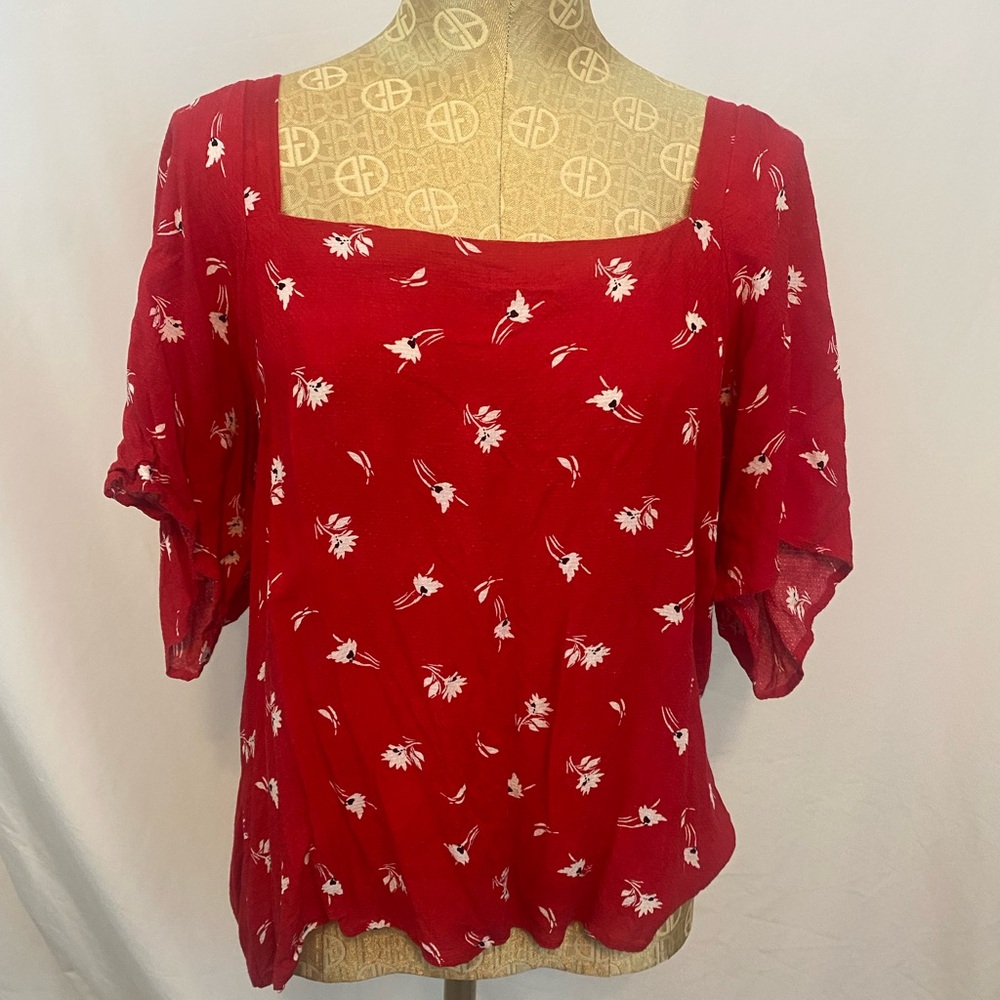 XX Large (2x) Target “A New Day” Red Floral Women's Top
